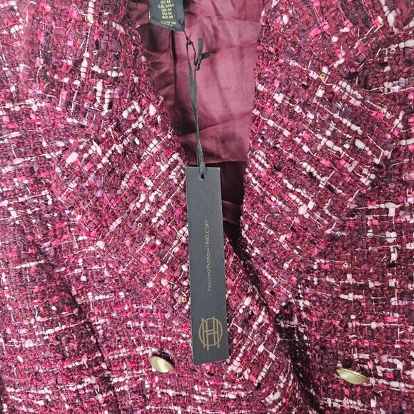 REVOLVE Red Tweed Ski Jacket - Picture 10 of 11